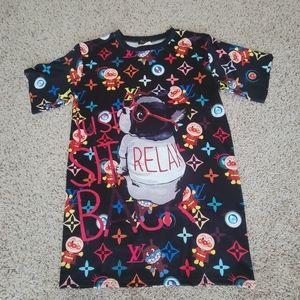 LOOSE DRESS/ STRETCHY MATERIAL